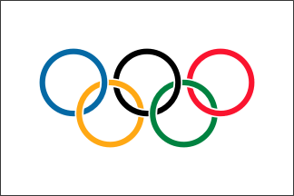 [The Olympic flag]